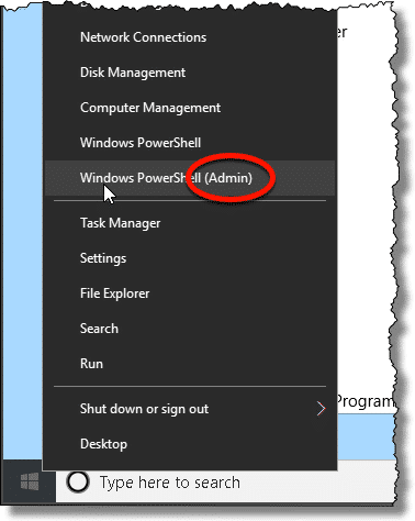 Windows Powershell Admin