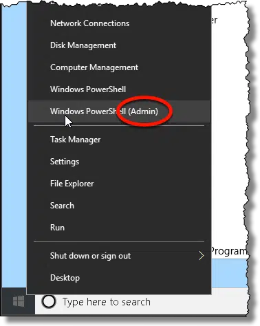 Windows Powershell Admin