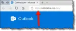 Outlook.com in the address bar