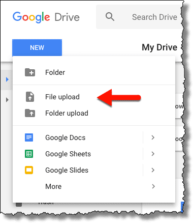 Google Drive Upload