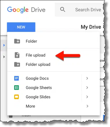 Google Drive Upload