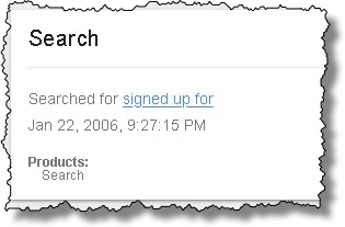 My first search, in 2006