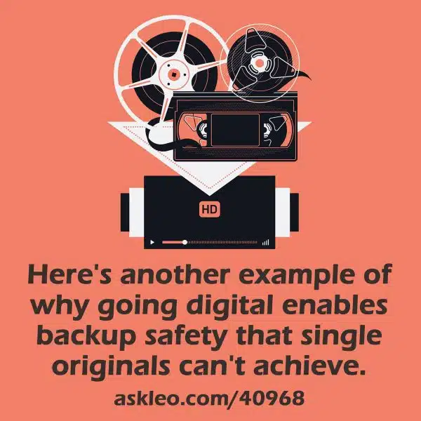 Here's another example of why going digital enables backup safety that single originals can't achieve.