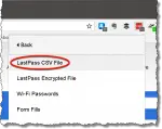 Export Lastpass