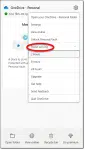 Pause syncing in OneDrive.