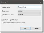 Format Thumbdrive
