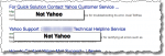 Yahoo in support search results