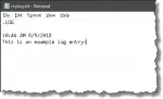 Notepad log