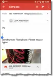 Emailing a picture