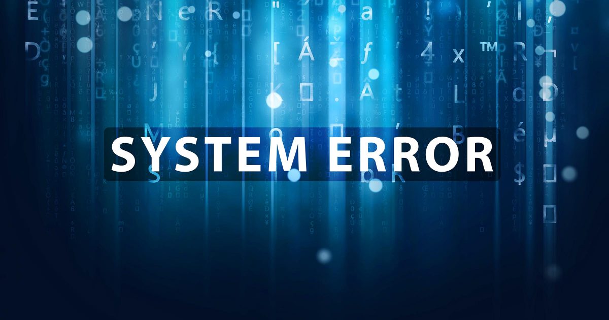 System Error