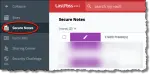 Secure Note in Lastpass