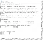 Hosts file in notepad