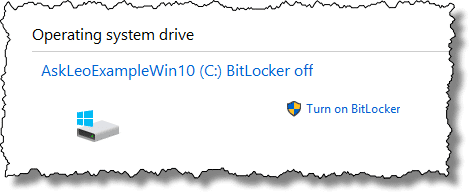 Bitlocker Off