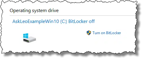Bitlocker Off