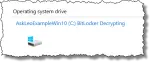 Decrypting a Bitlocker drive.