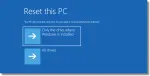 Reset this PC
