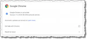 About Chrome