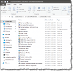 Administrative Tools Folder