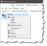 Disabling a network interface