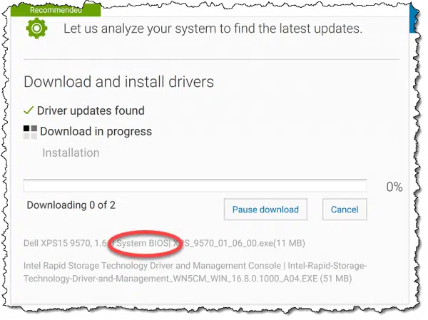 Dell website downloading drivers
