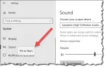 Pin settings to the Start menu option