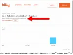 A bit.ly link report