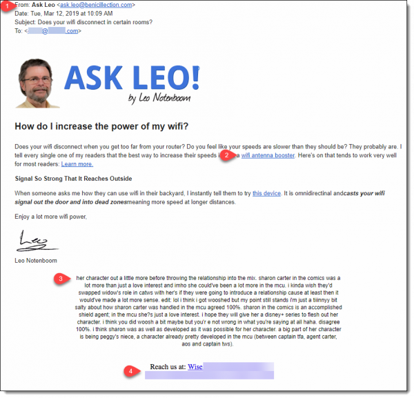 Fake Ask Leo Email