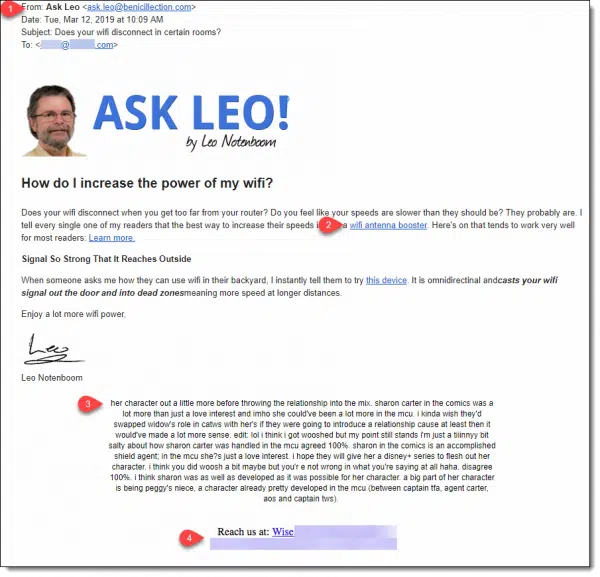 Fake Ask Leo Email