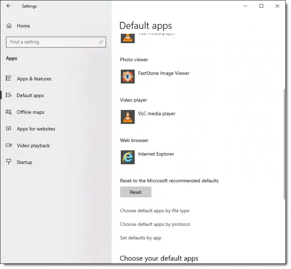The newly selected default browser
