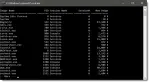 The results of tasklist | more