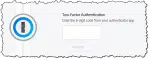 Two-factor authentication prompt from 1Password.