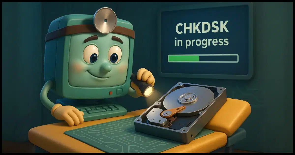 CHKDSK in progress