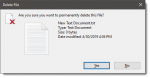 Permanently Delete File