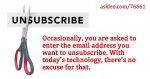 Why Must I Re-enter my Email to Unsubscribe?