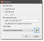 Save Options in Camtasia Screen Recorder