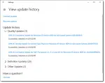 View Update History in Windows 10