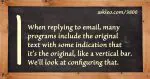 Why Are There Vertical Bars on the Left of Some Emails I Send?