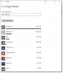 Data Usage Details, per App