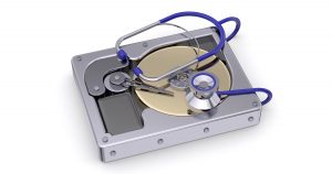 Hard disk under a stethoscope