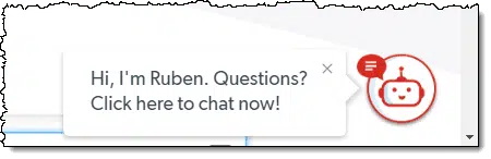 Ruben chat invitation