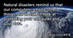 How to Protect Your Computer from Natural Disasters