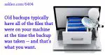 Are Deleted Files also Deleted from Backups?