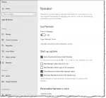 Narrator settings