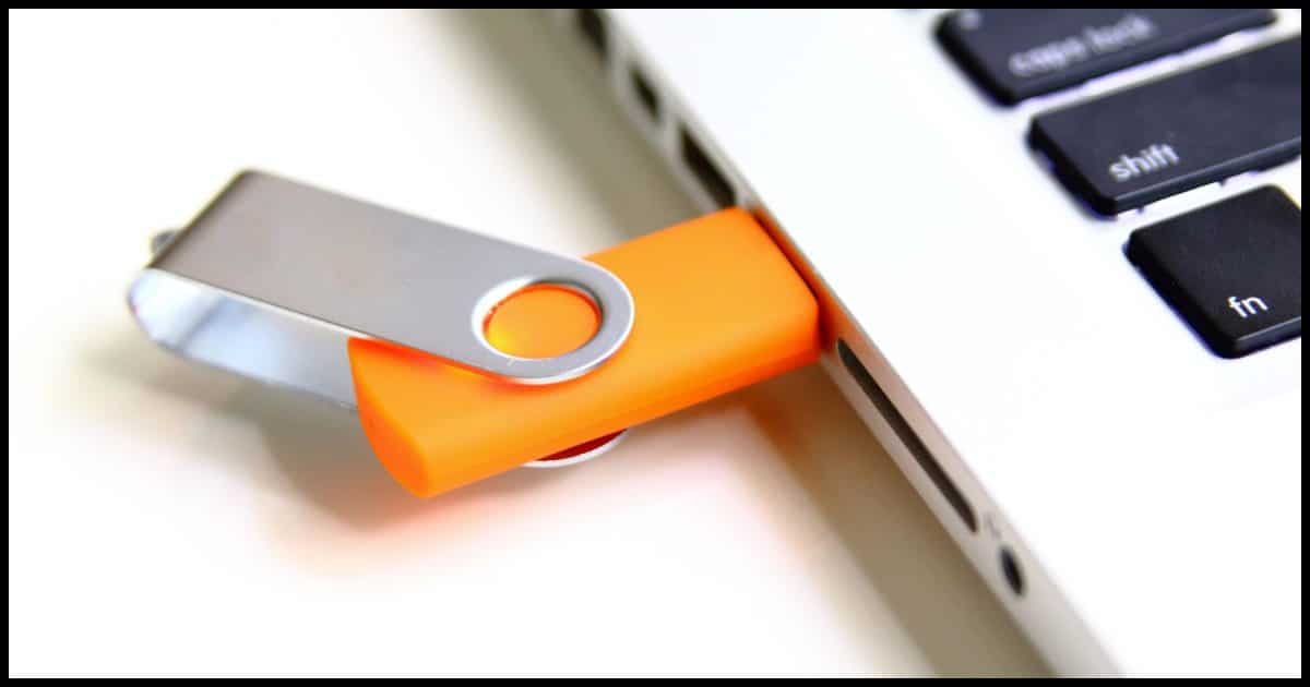 Thumb Drive Inserted.