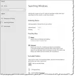 Enhanced Search Setting