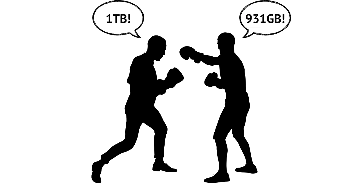 1TB vs 931GB