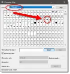 Windows Key in the Character map application