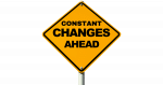 Warning sign: constant changes ahead