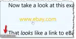 Hovering over a link.