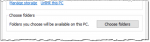 OneDrive Choose folders option